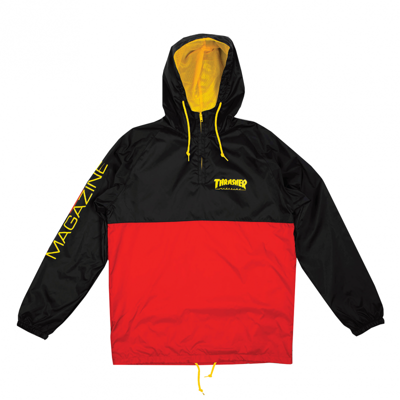 THRASHER ANORAK COUPE VENT Black red