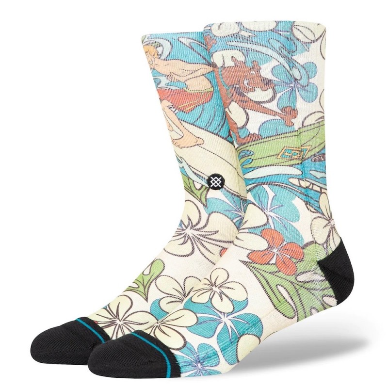 STANCE  CHAUSSETTES SURFS UP SHAGGY blue