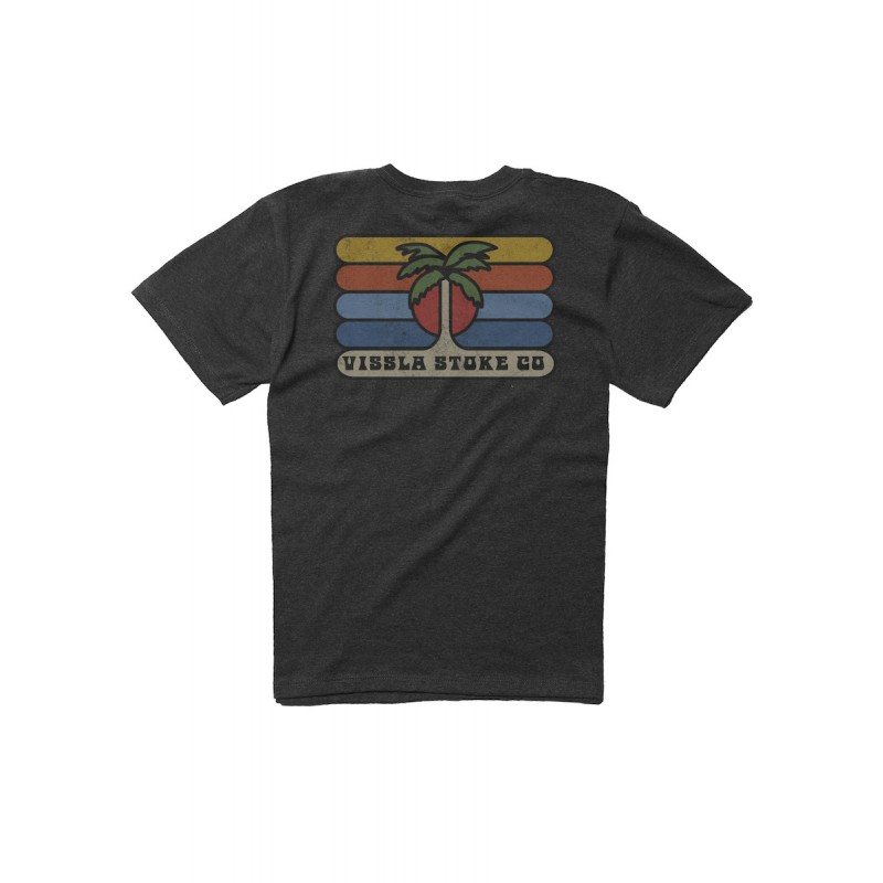 VISSLA TEE SHIRT JUNIOR MOJITO royal heather