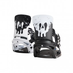 BURTON FIXATION CARTEL X EST Black white graphic