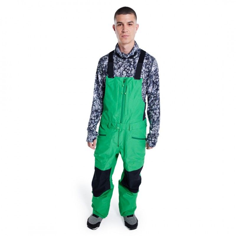 BURTON SALOPETTE NEIGE GORE RESERVE clover green