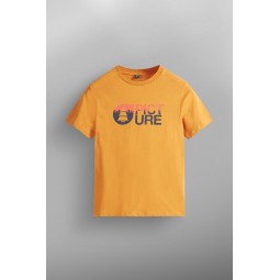 PICTURE TEE SHIRT JUNIOR BASEMENT camel