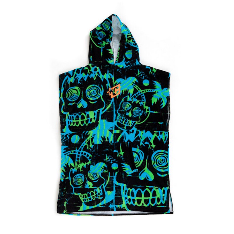 CREATURES PONCHO GROM cyan green