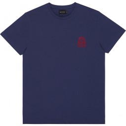 BASK IN THE SUN TEE SHIRT MINI TO THE SEE navy