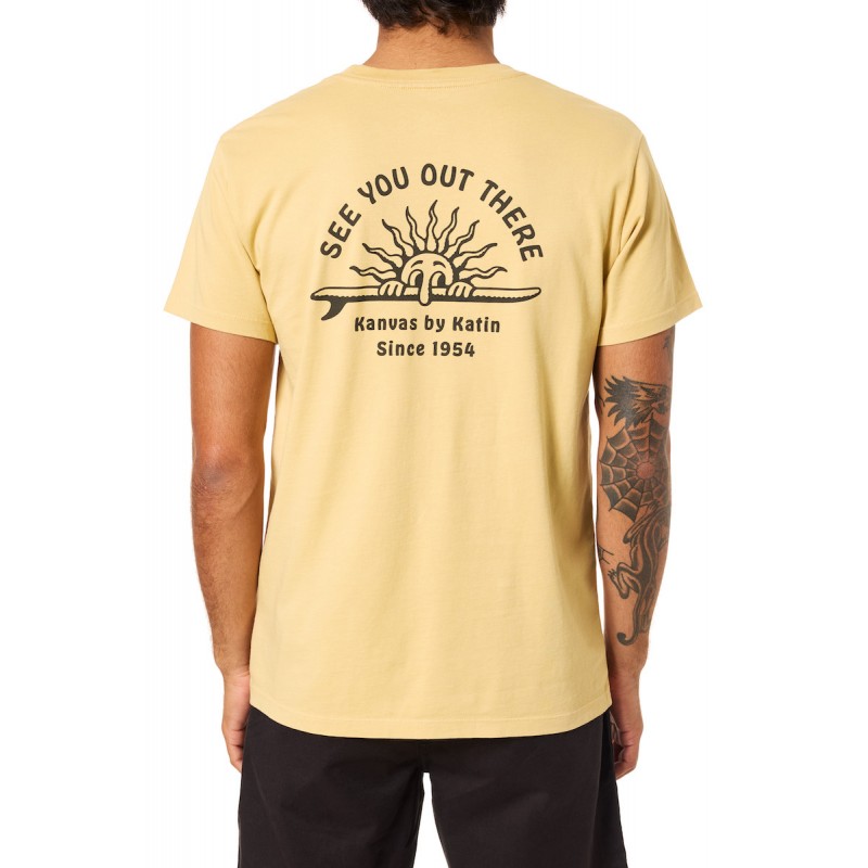 KATIN TEE SHIRT SUNNY Butter sand wash