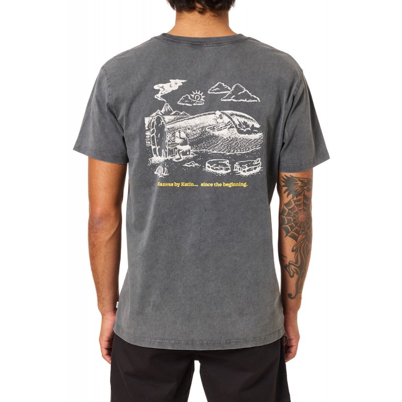 KATIN TEE SHIRT STONE AGE Black sand wash