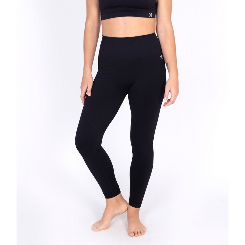 HURLEY LEGGING H2O DRI SEAMLESS PATTERNED caviar