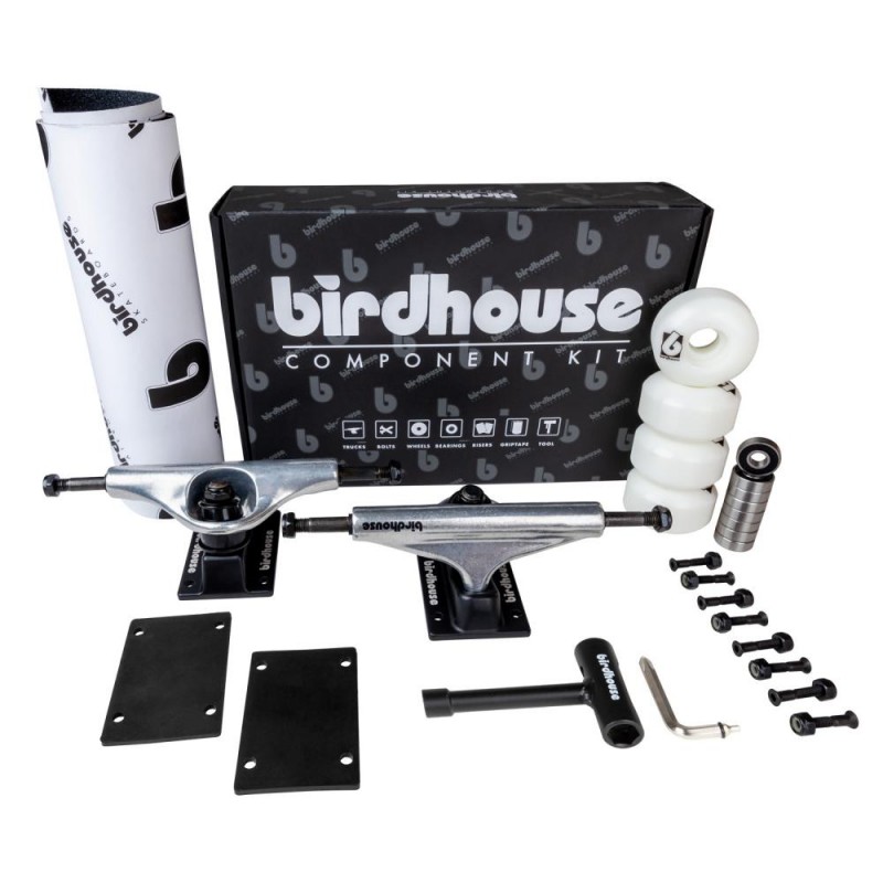 BIRDHOUSE KIT TRUCK + ROUES + ROULEMENTS + PADS + OUTIL + GRIP